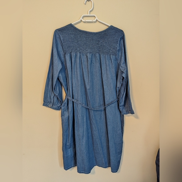 Ricki's Knee-length Denim Shirt Dress - Never Worn - Picture 5 of 5
